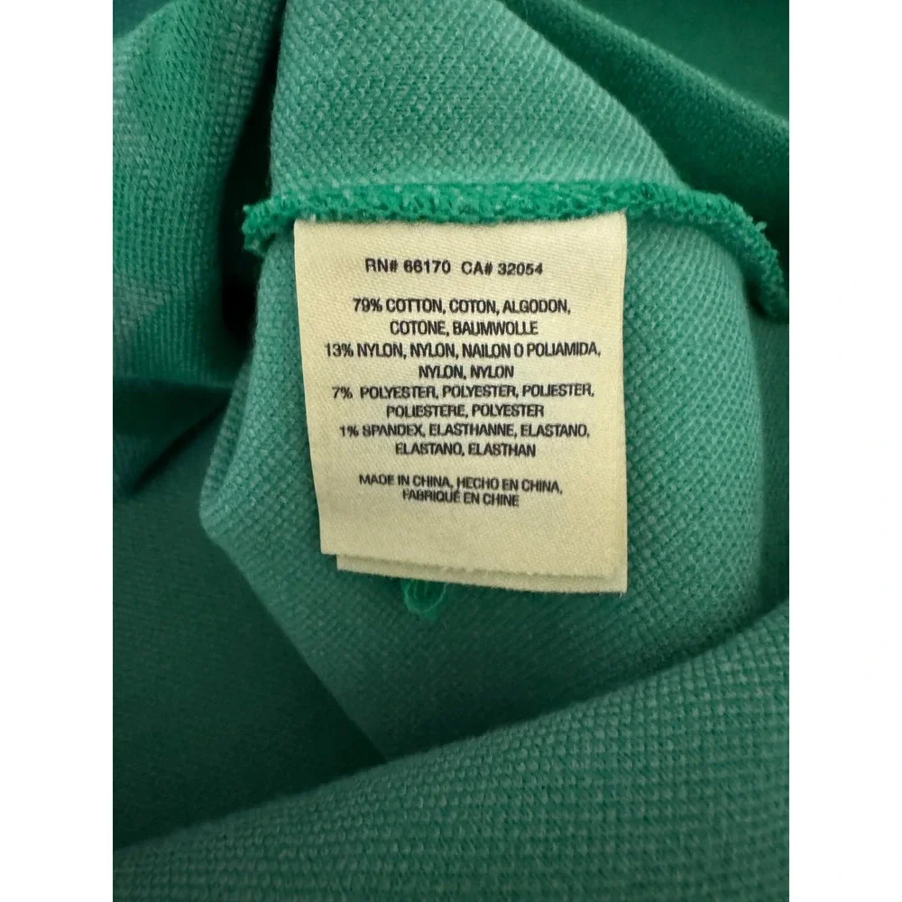 Moth Anthropologie Green Floral 3D Embroidery Knit Sweater XS 3/4‎ Sleeve